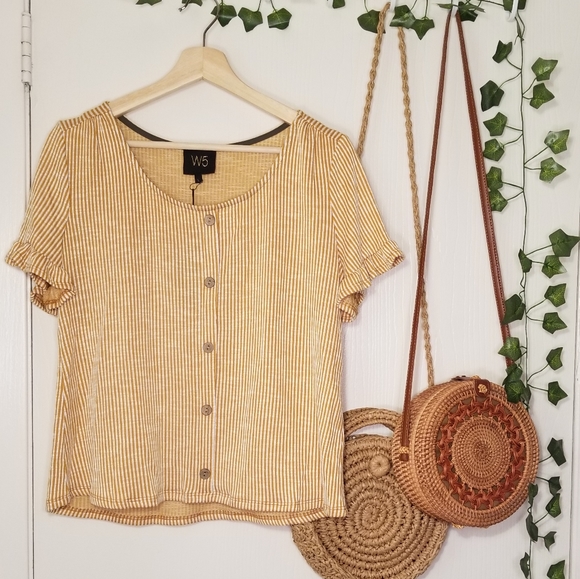 W5 Tops - W5 striped top sz L
